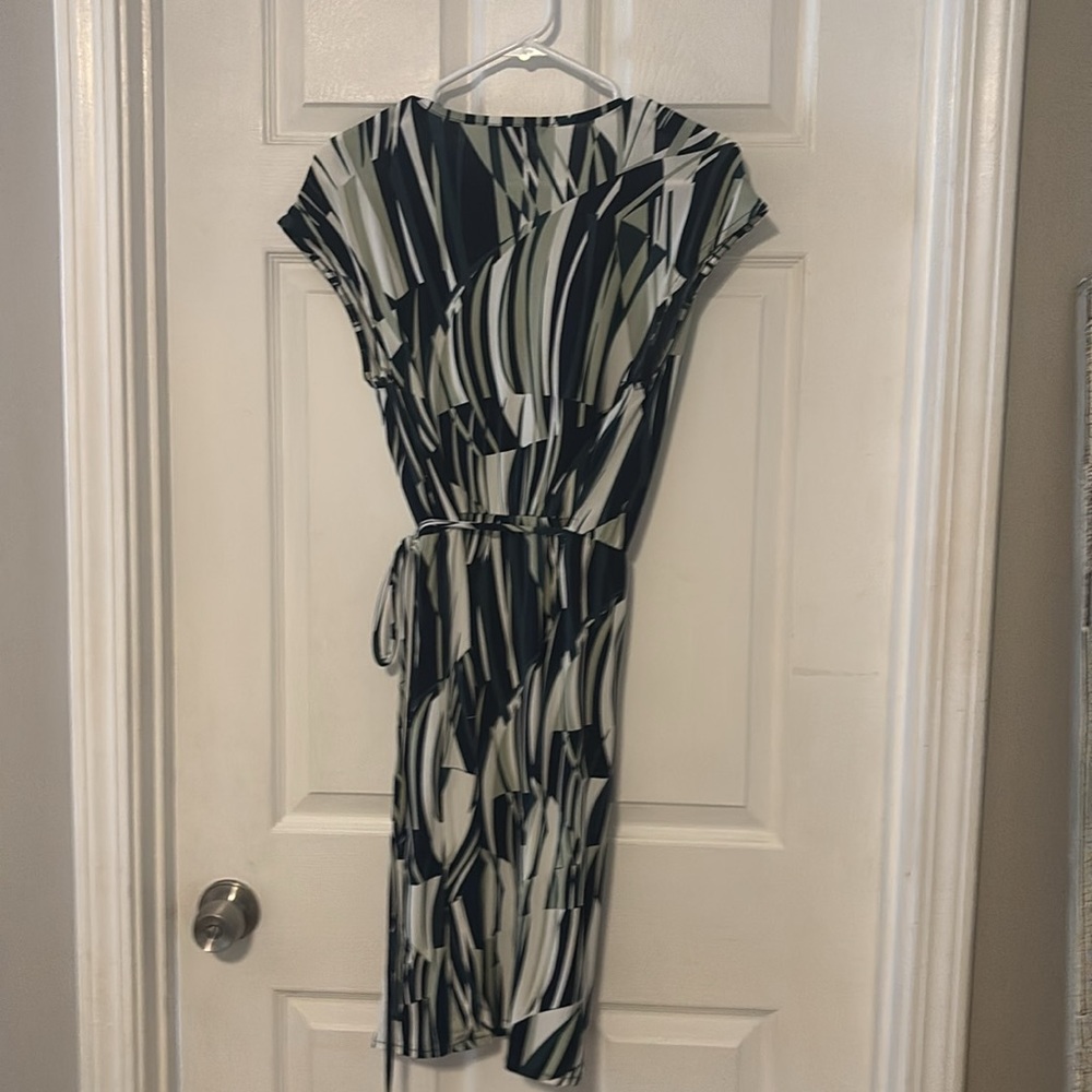 Banana Republic sleeveless wrap dress. So cute for summer!